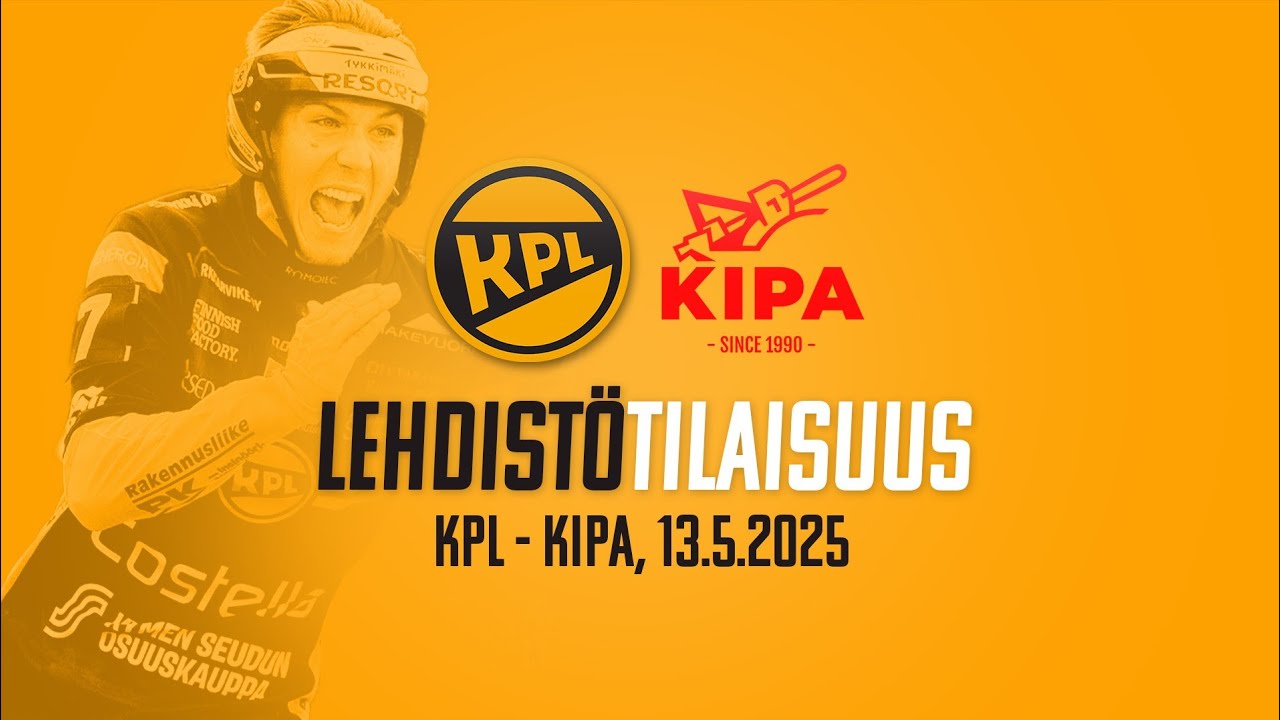 Lehdistötilaisuus KPL - KiPa 13.5.2025