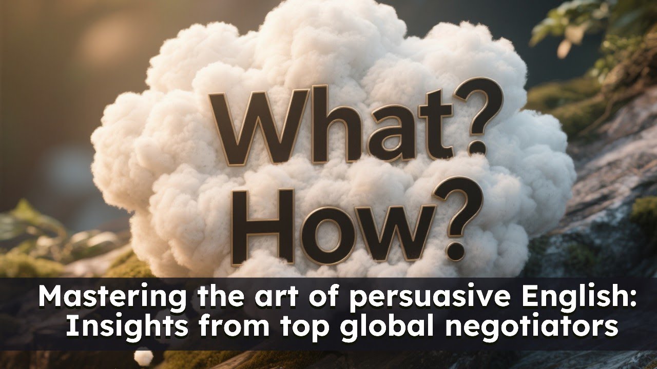 Mastering the art of persuasive English  Insights from top global negotiators
