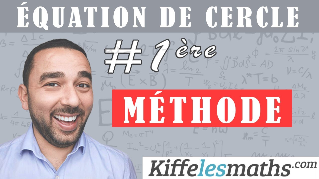 Équation d'un cercle connaissant son diamètre. Méthode 1