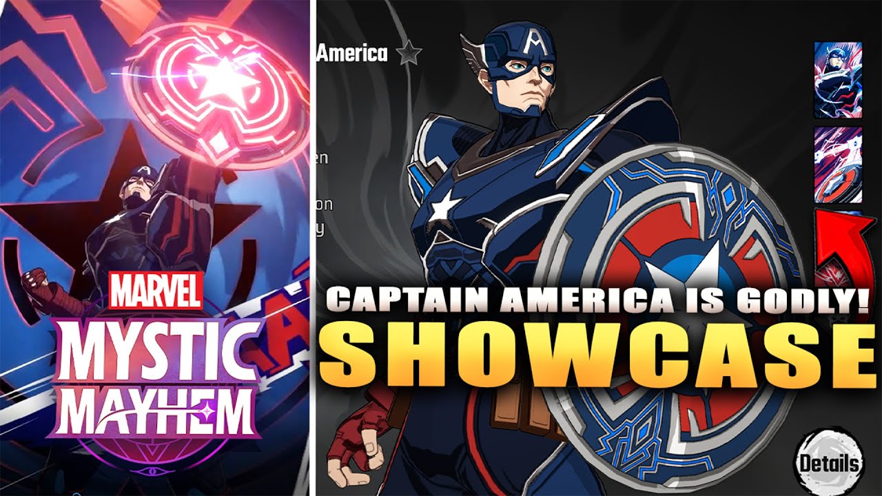 *NEW* CAPTAIN AMERICA SHOWCASE, BEST BUILD & TEAMS! IS HE WORTH IT & BROKEN?! (Marvel Mystic Mayhem)