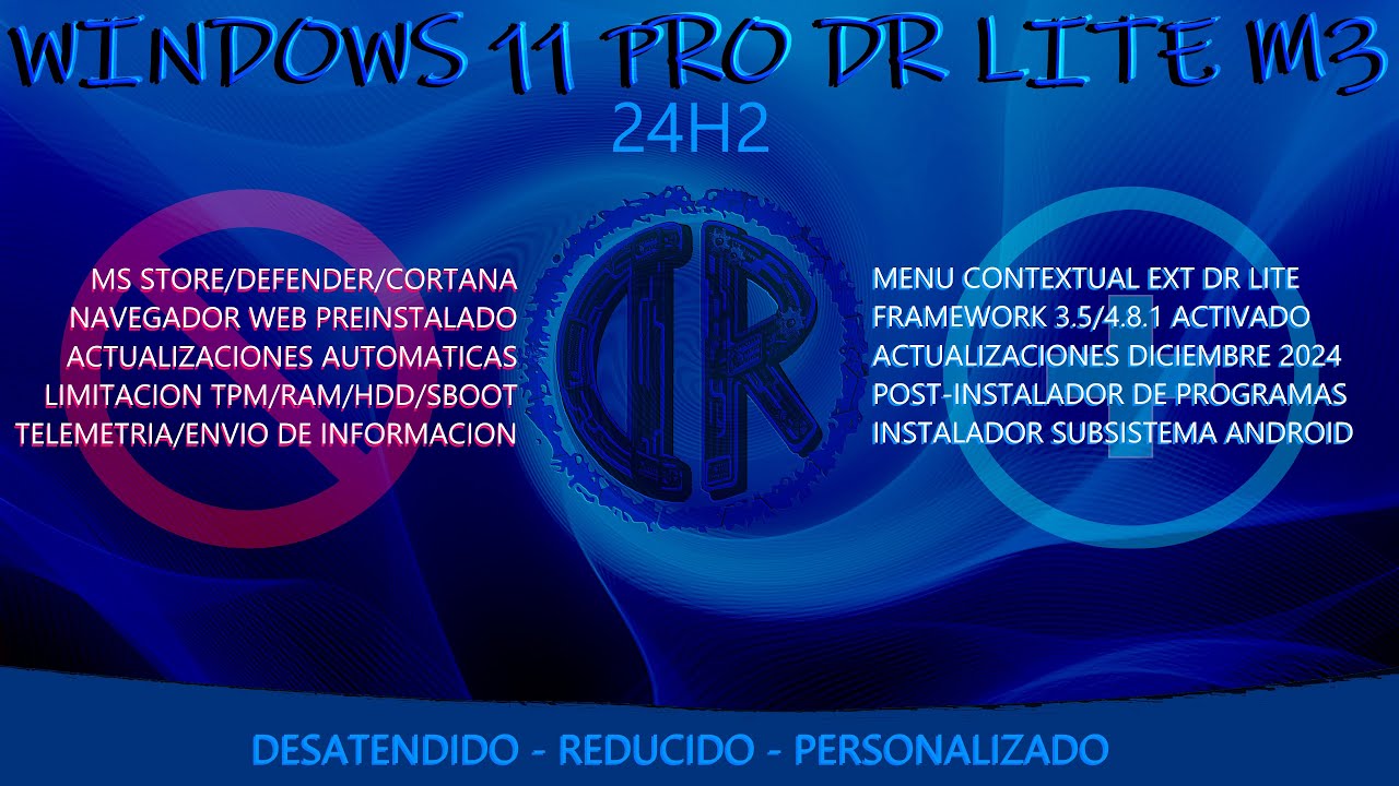 Presentación Versión M3 | Diciembre 2024 (24H2 - W11) | Subsistema Android Para Windows (WSA)