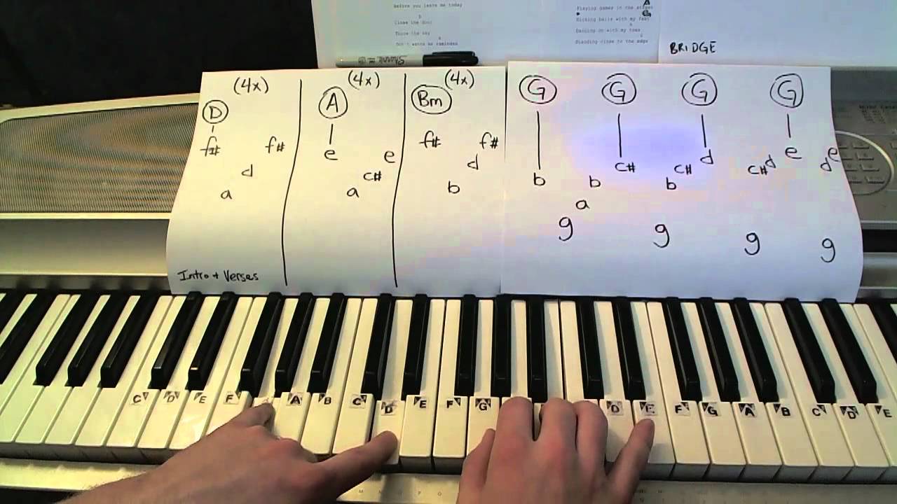 Moments- Piano Lesson- One Direction - (Todd Downing)