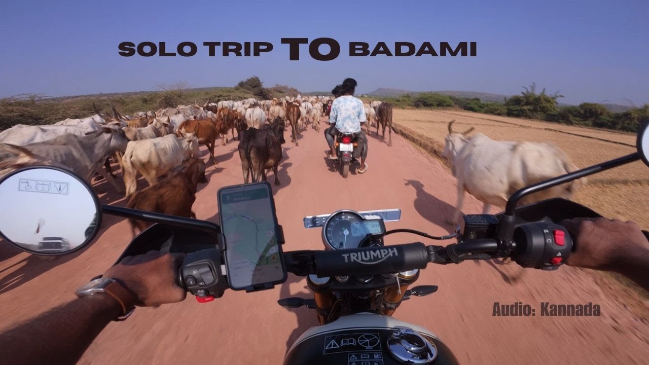 My First Solo Bike Trip 🏍️ | Karwar to Badami Caves, Pattadakal & Aihole | Kannada MotoVlog