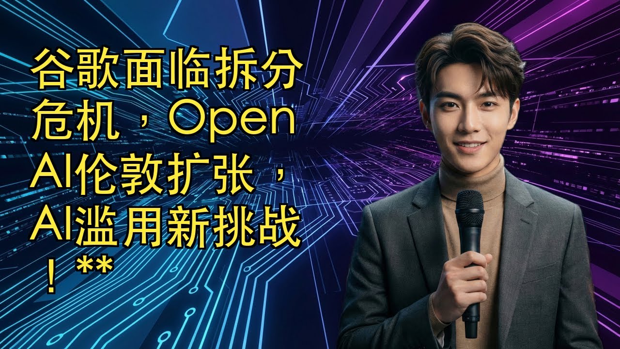 【JOY科技新闻】谷歌面临拆分危机，OpenAI伦敦扩张，AI滥用新挑战！
