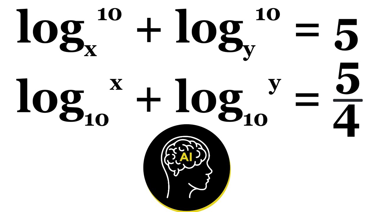 Puedes resolver este sistema de ecuaciones con logaritmos