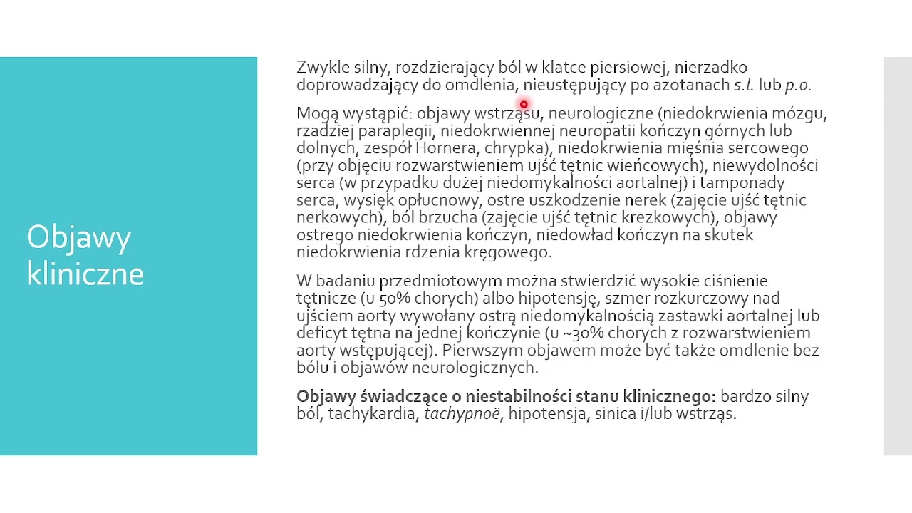 Część 6 - ostre zespoły aortalne