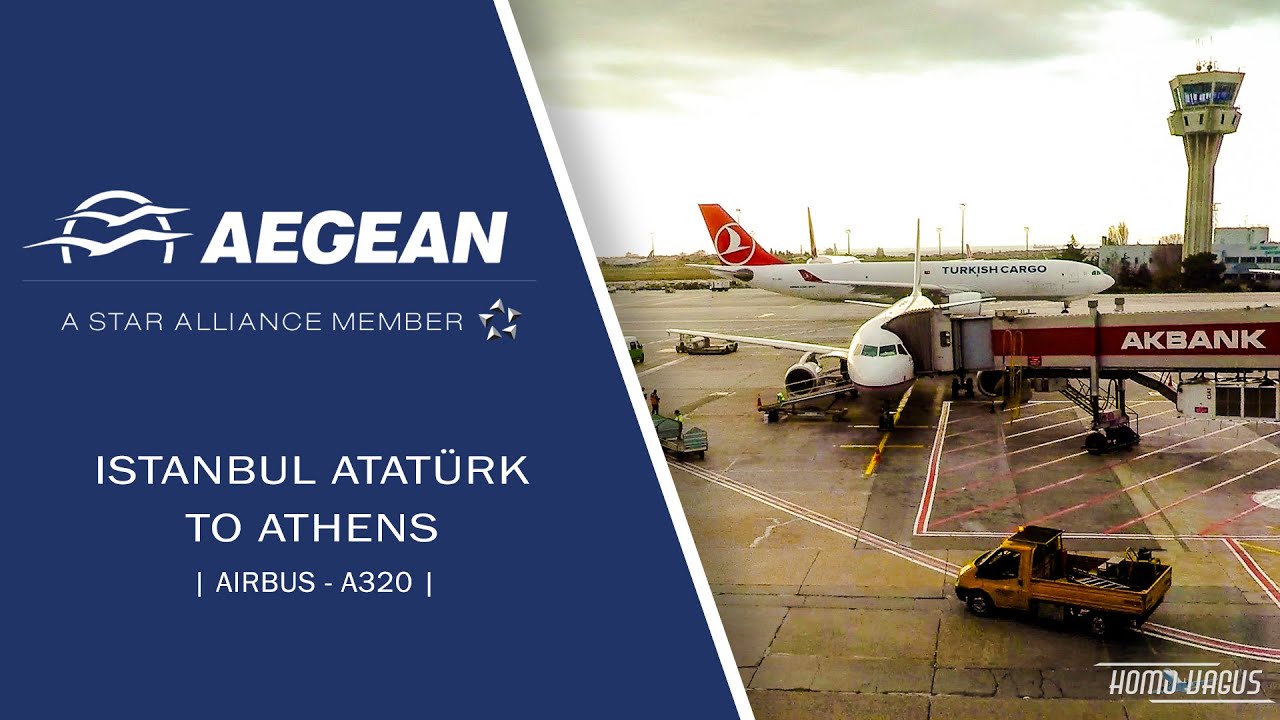 Aegean Airlines | Istanbul Atatürk to Athens | Airbus A320 | Flight experience - Economy Class