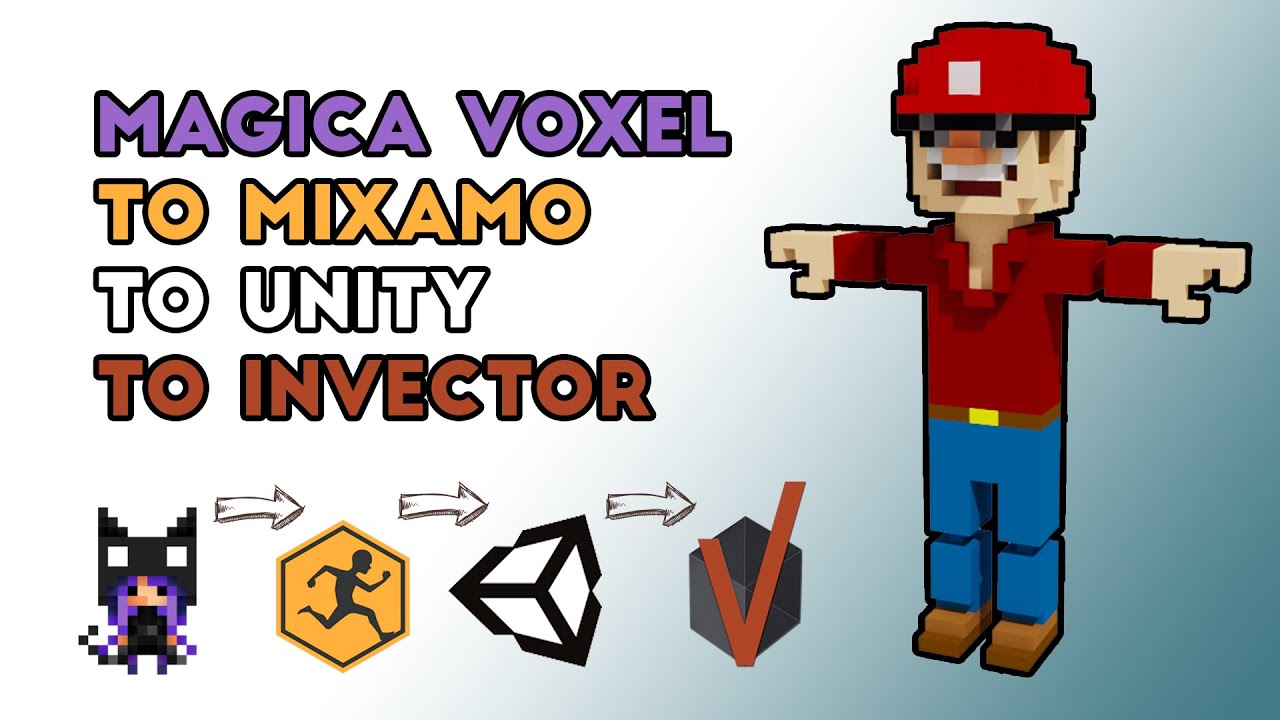 Tutorial Character - MagicaVoxel to Mixamo to Unity to Invector