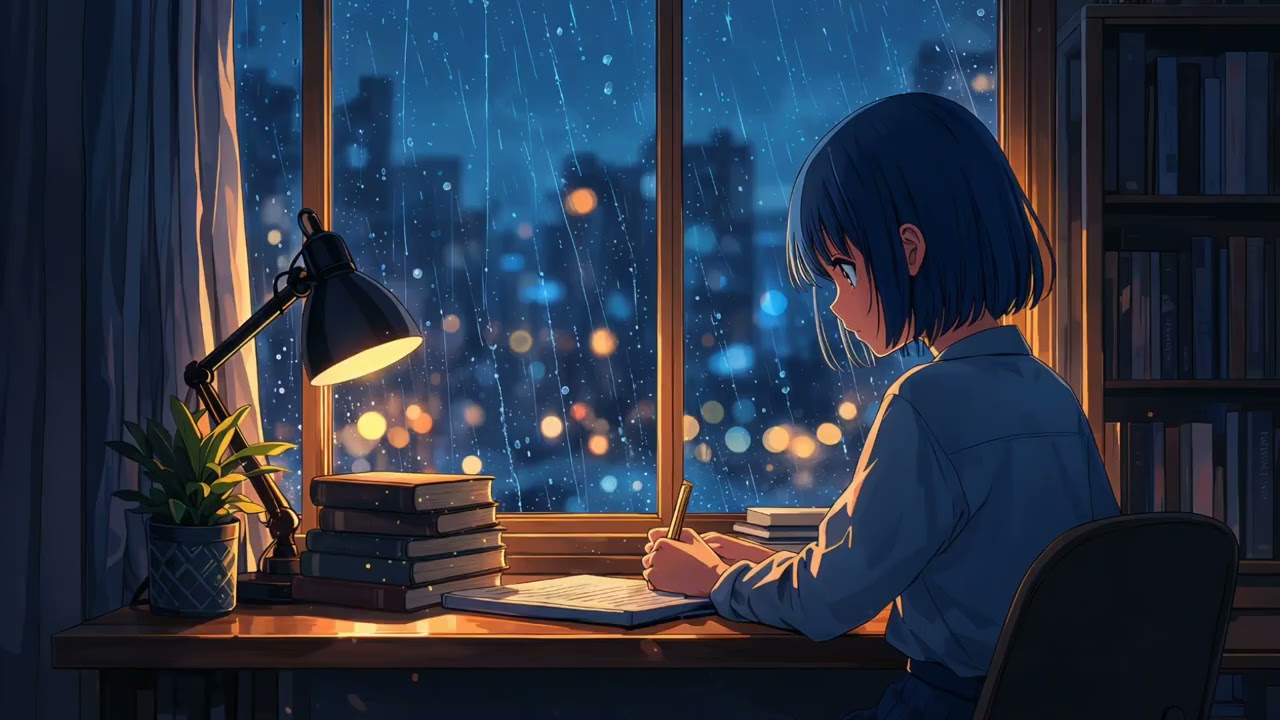 Rainy Night Study Lofi ☔ Calm Focus Beats for Studying & Productivity | Vol.5