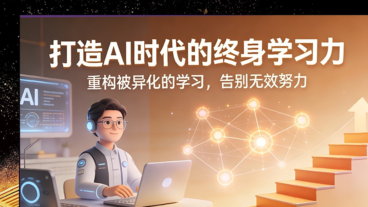 AI时代终身学习力课，重构被异化学习方法，告别无效努力实战指南