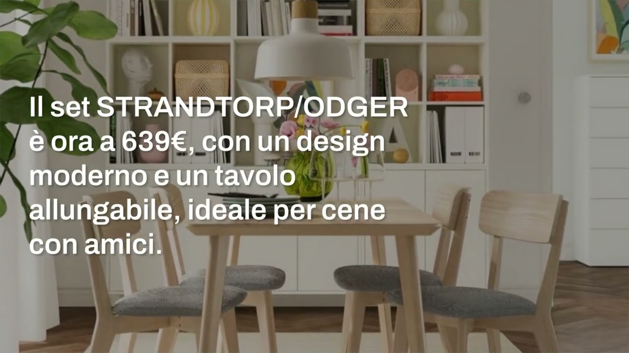 Set tavolo e sedie IKEA a prezzi pi&ugrave; bassi: i modelli da scegliere
