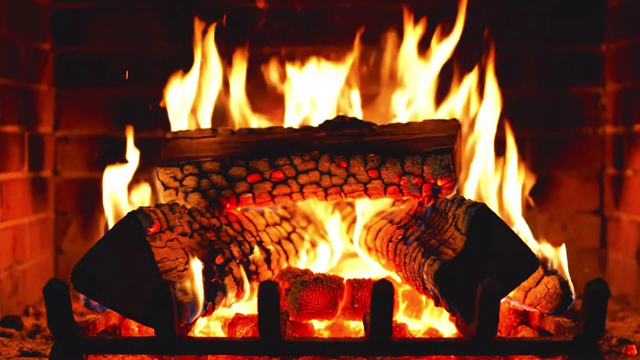 🔥Night Fireplace Ambience 🌙 Warm Fire Sounds for Calm & Relaxation