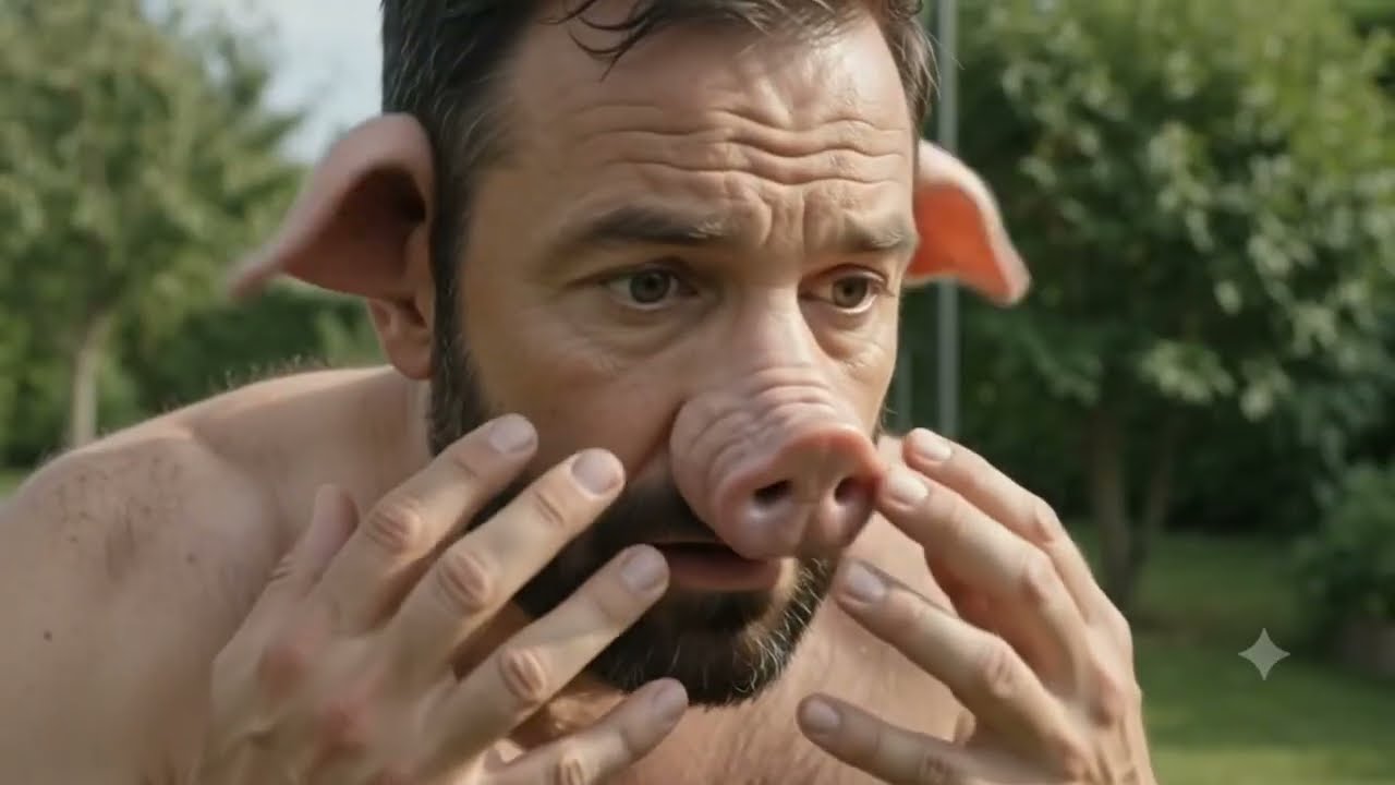 Special video. Same guy into various animals transformation.