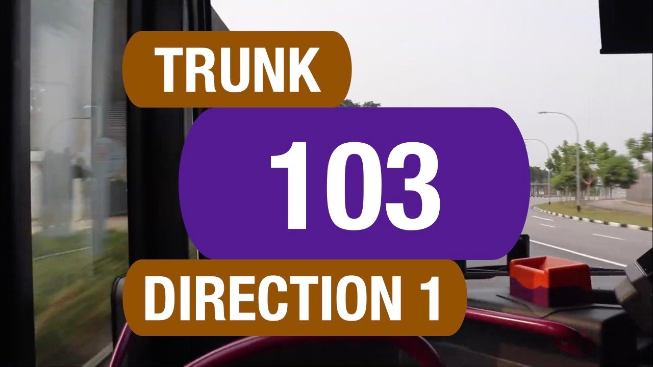 SBS Transit Trunk 103 (Direction 1) | Bus Service Route Visual