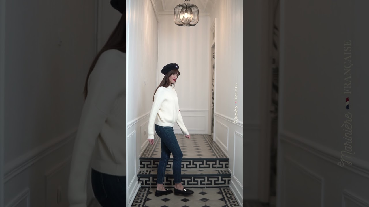 Pull boutons dor&eacute;s Femme| ROSANNE ECRU | La Marini&egrave;re Fran&ccedil;aise