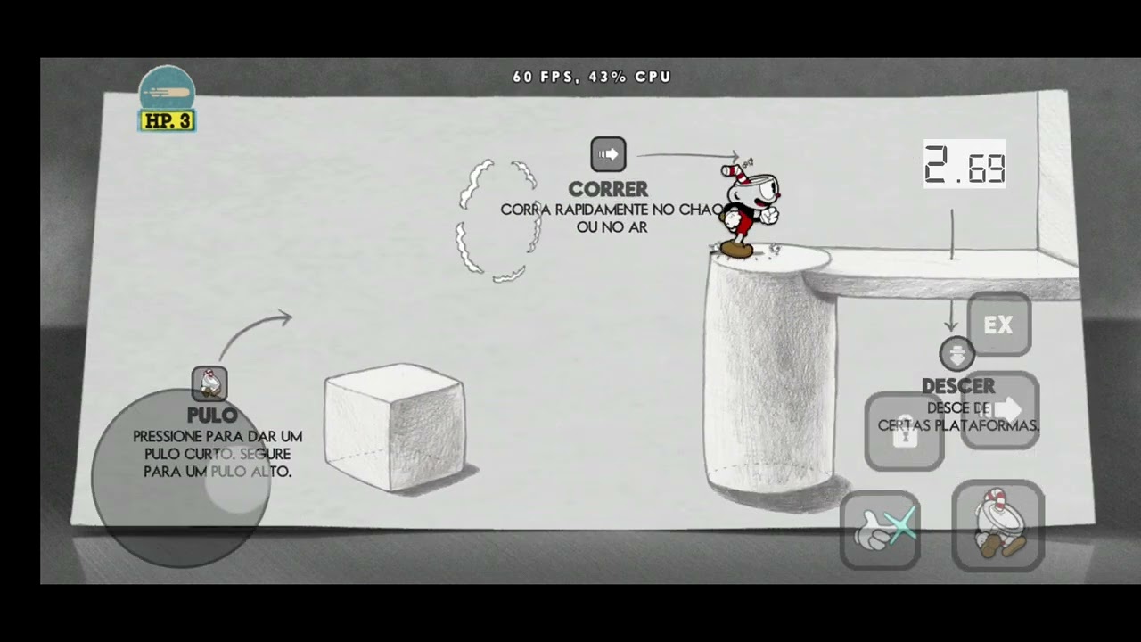 Cuphead Mobile Lite - Tutorial Speedrun any% 13.47s WORLD RECORD