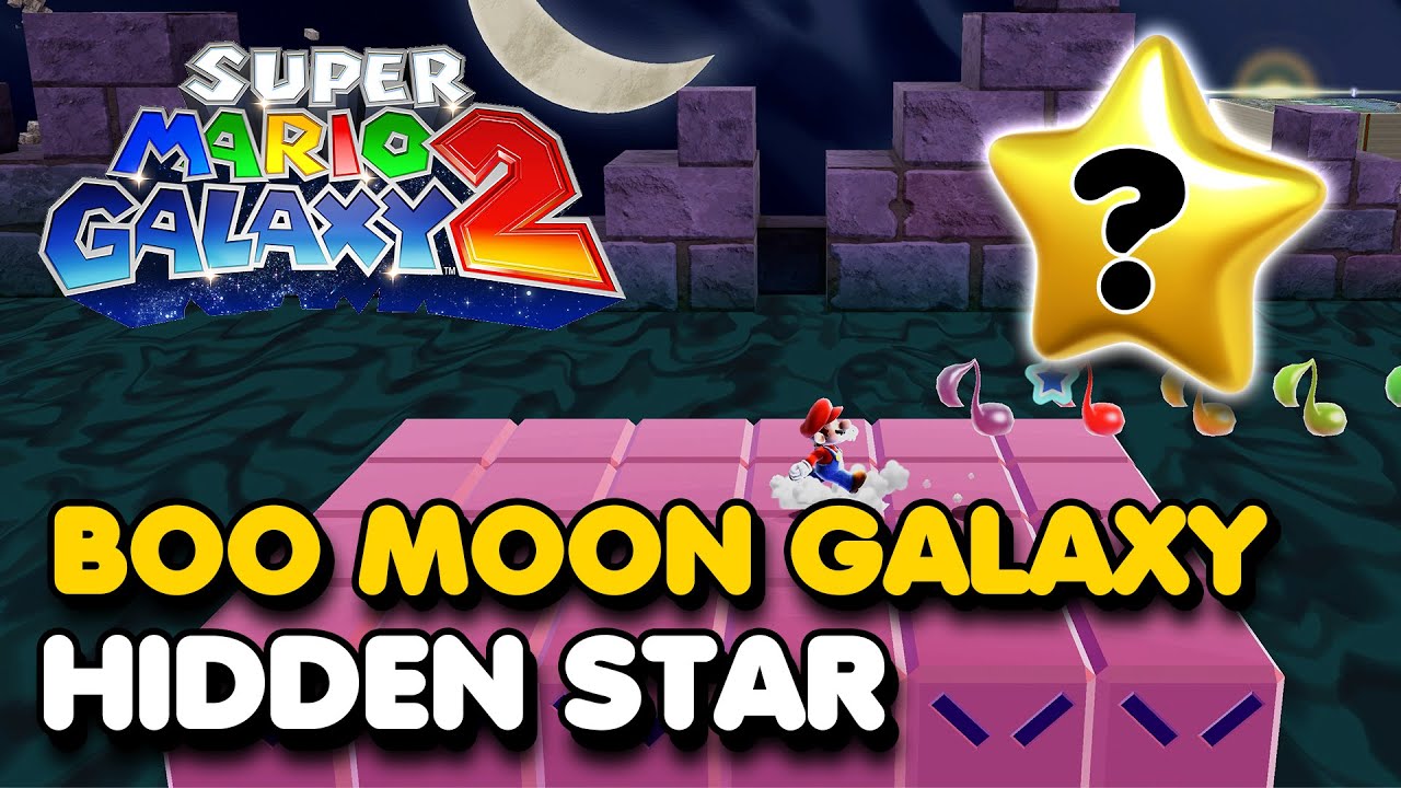 Boo Moon Galaxy Hidden Star - Super Mario Galaxy 2 (The Star In The Sinking Swamp)