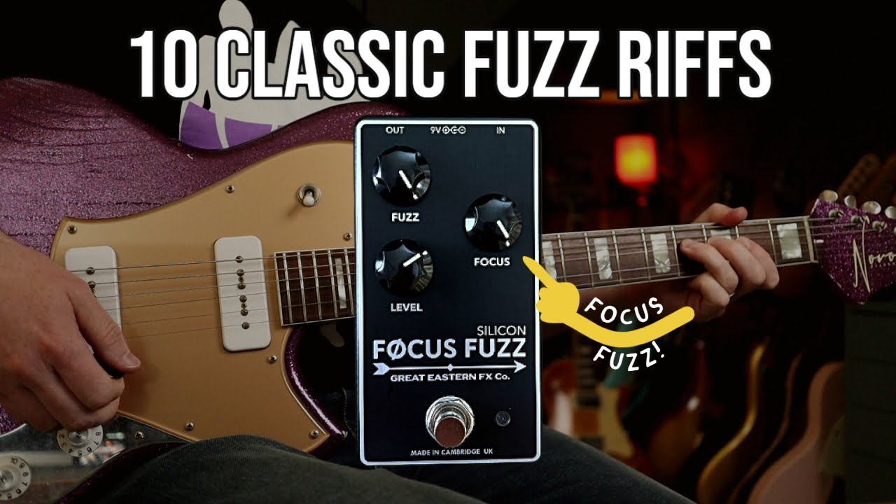 10 Fuzz Riffs! | Great Eastern FX Co Focus Fuzz Pedal Demo