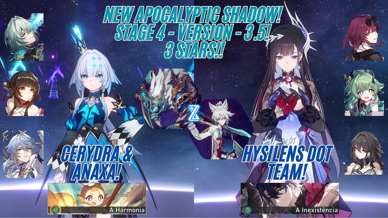 New Apocalyptic Shadow - V3.5 - 3 STARS - Cerydra & Anaxa and Hysilens DoT Team - Honkai Star Rail