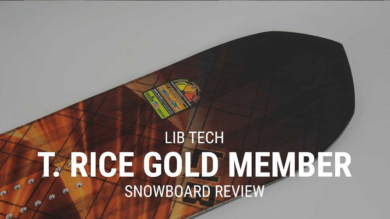 Lib Tech T. Rice Gold Member 2019 Snowboard Review - Tactics