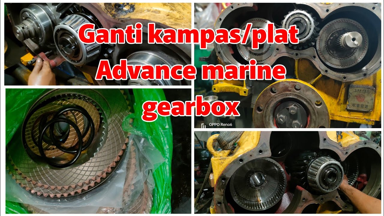 Advance T300 marine gearbox | ganti kampas dan plat
