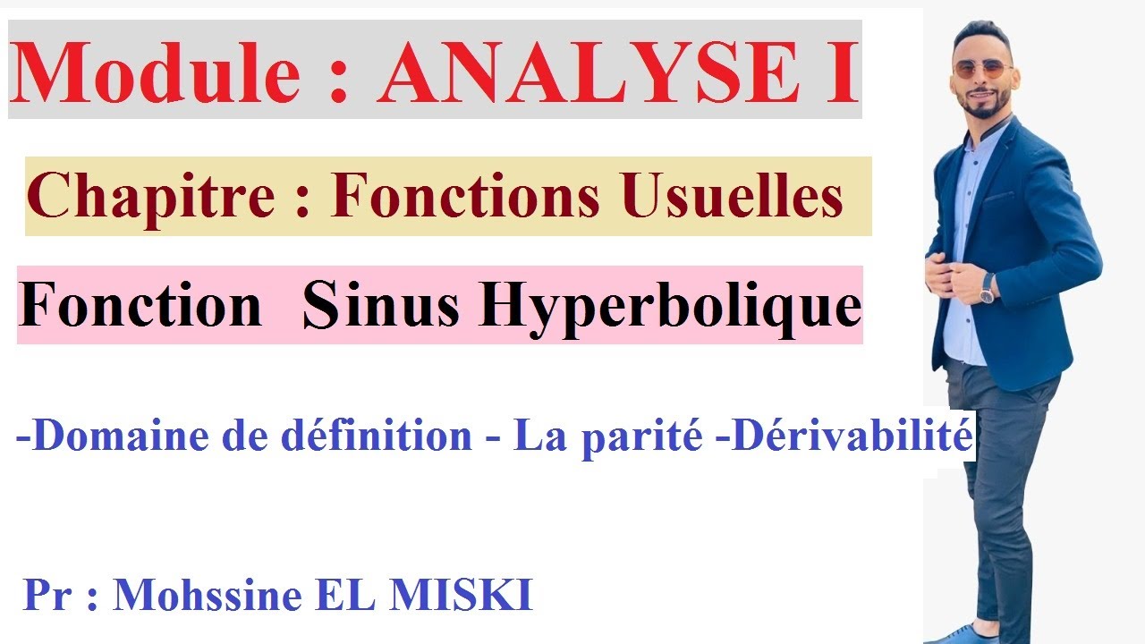 Analyse 1 fonction sinus hyperbolique