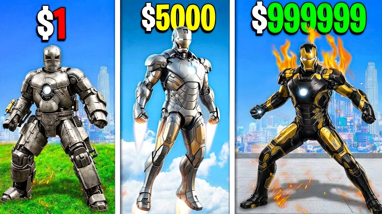 From $1 IRONMAN to $1,000,000 IRONMAN in GTA 5