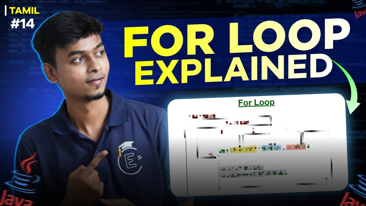 #14 For loop explained 🔁 | in Tamil | Java tutorial Series 📚 | EMC Academy