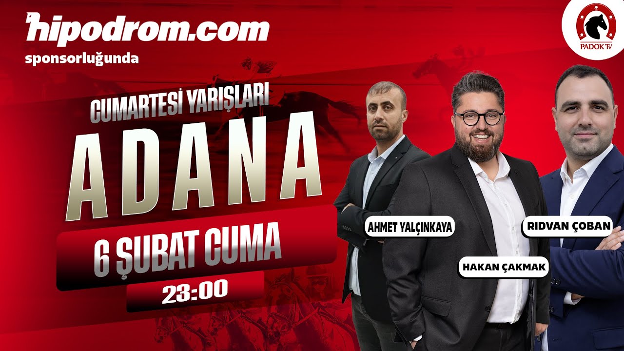 07 Şubat 2026 // Adana At Yarışı Tahminleri // Hakan &Ccedil;akmak - Rıdvan &Ccedil;oban - Ahmet Yal&ccedil;ınkaya(Robin)