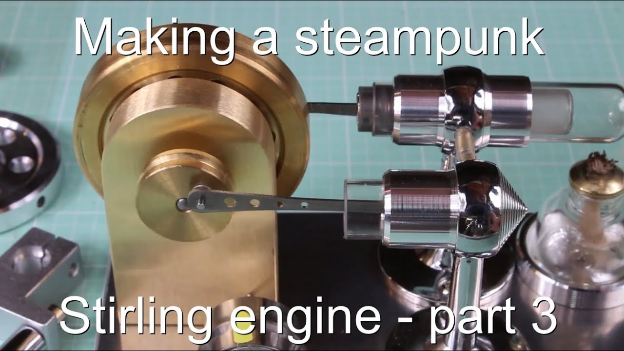 Making a steampunk Stirling engine - part 3 bearing support
