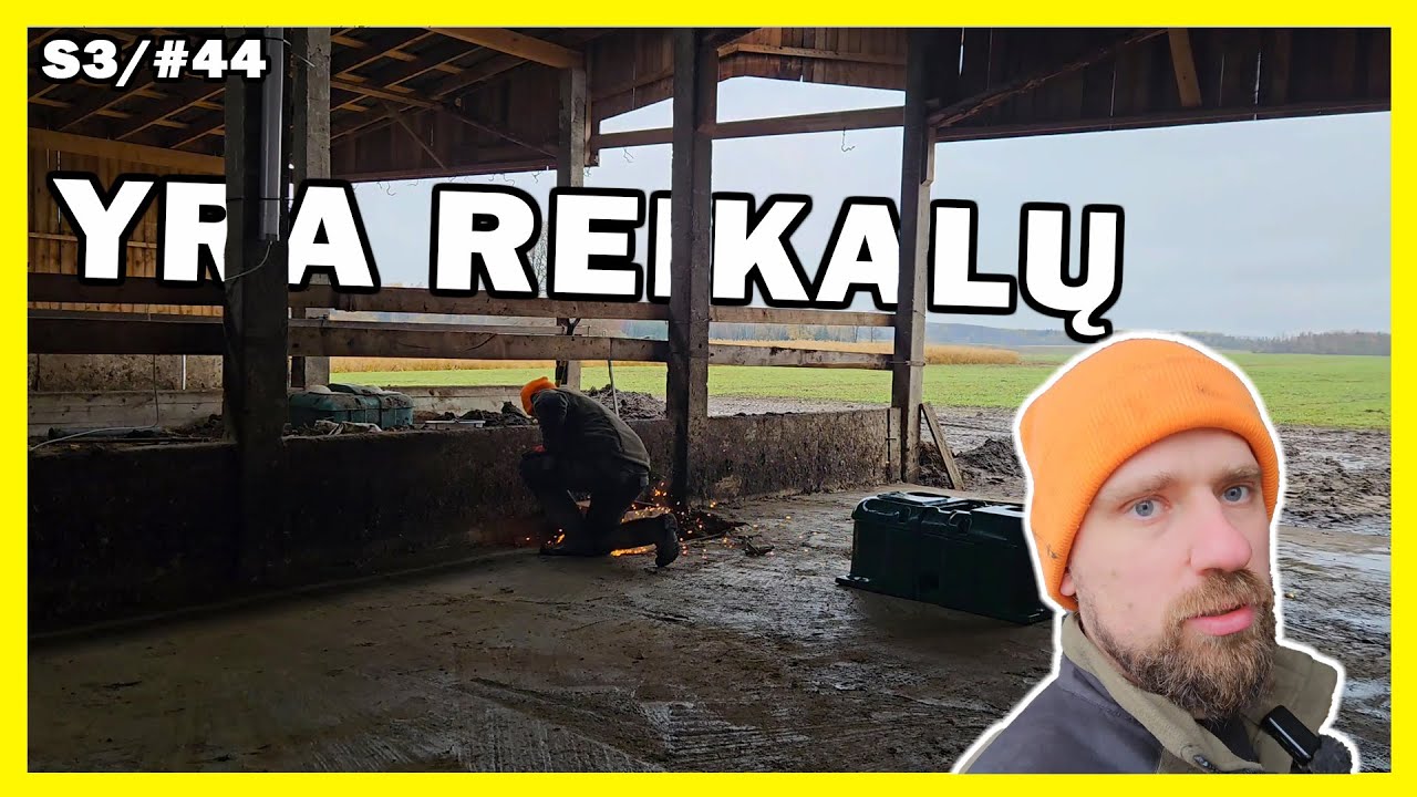 ukis.zemaitija/s3#44 bobcat problema, bakužes grindis, girdyklos 