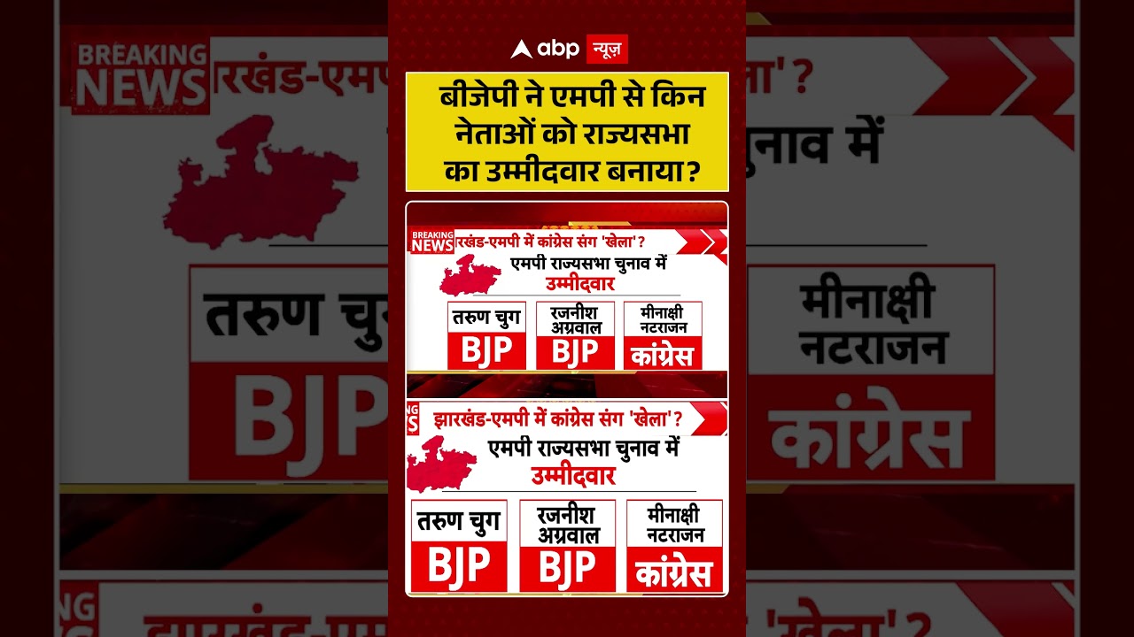 Rajya Sabha Election : बीजेपी ने एमपी से किन नेताओं को राज्यसभा का उम्मीदवार बनाया? | #shorts