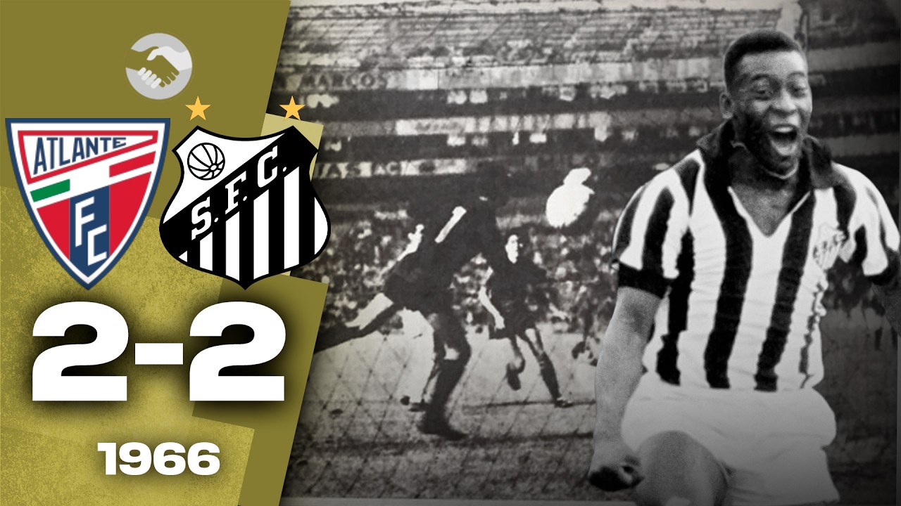 El día que RAÚL ORVAÑANOS le ATAJÓ al SANTOS de PELÉ 🧤🐎 Atlante 2-2 Santos de Brasil⚽ Amistoso 1966
