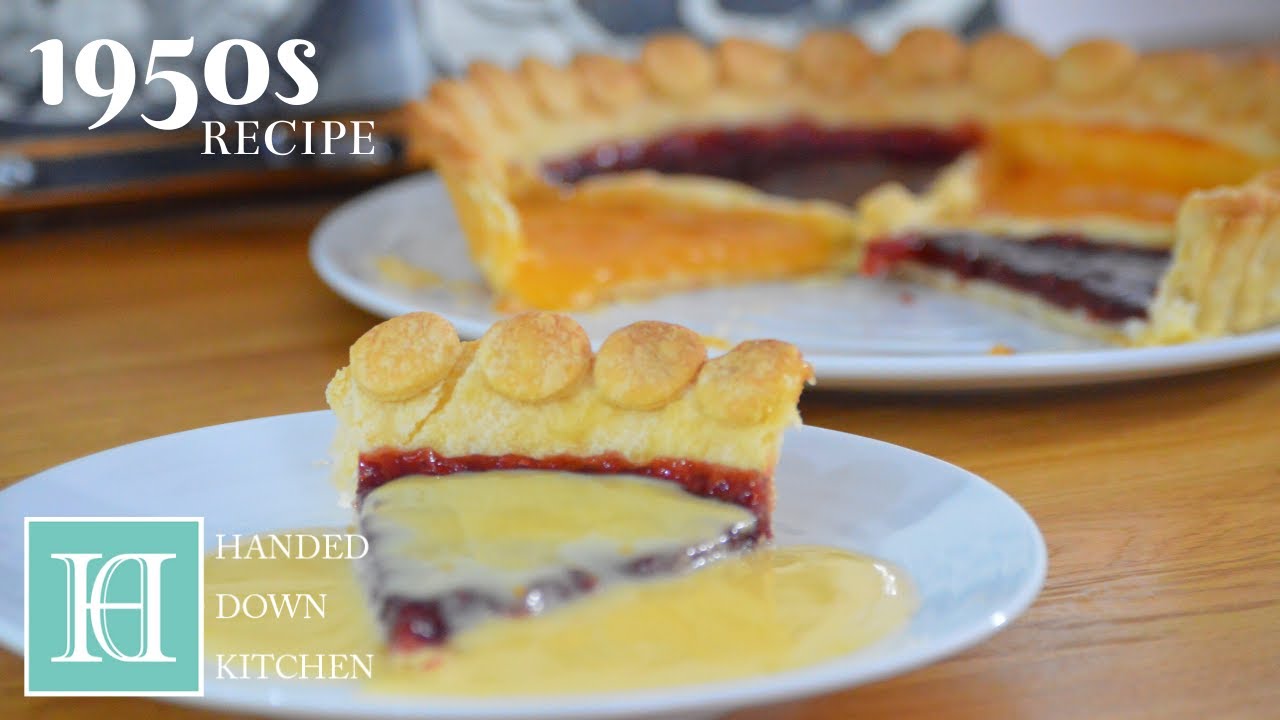 Old-School Jam Tart & Custard ◆ 1950s Recipe