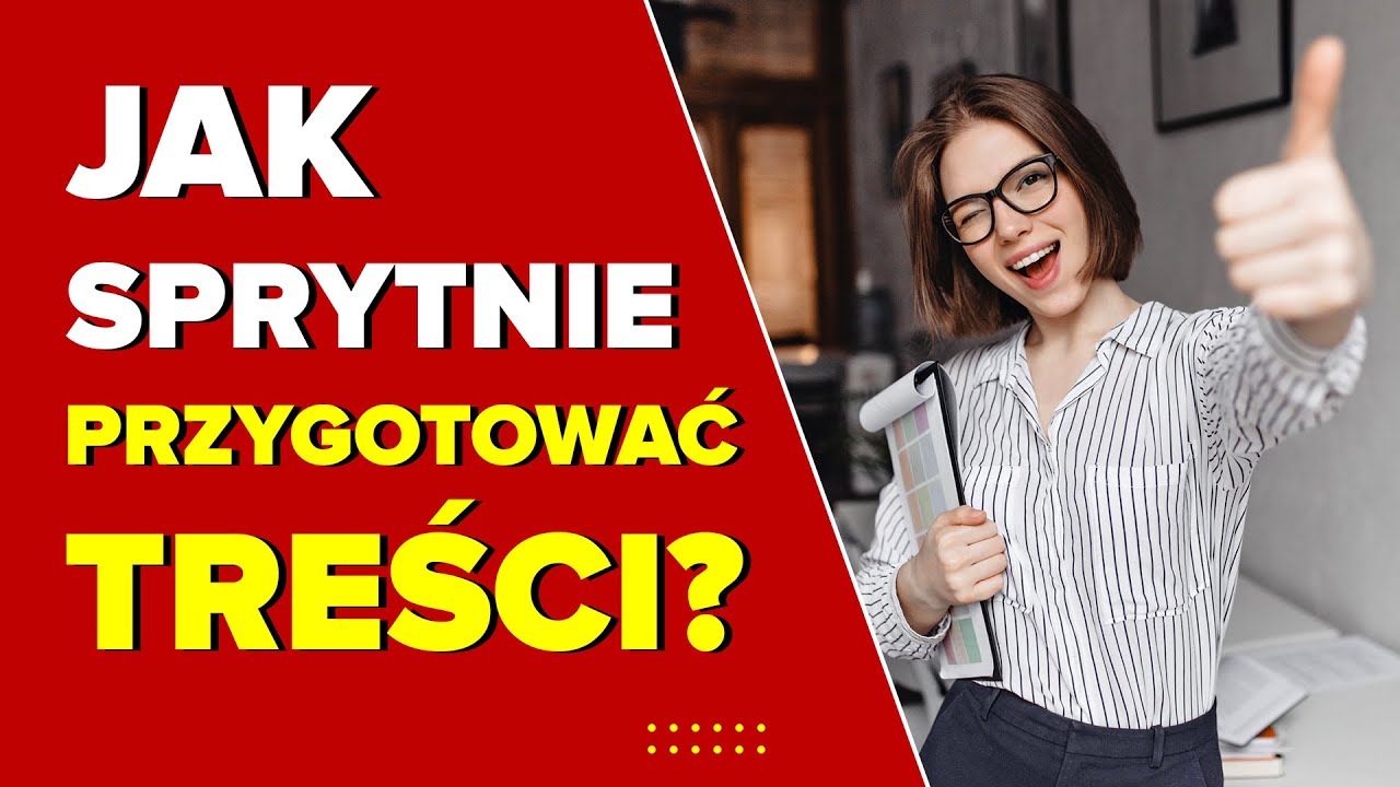 Jak sprytnie przygotować treści? NIKT O TYM NIE MÓWI! | LIVE 03