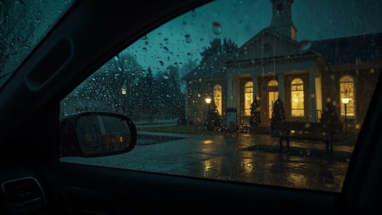 The Perfect Escape with Heavy Rain and Thunder in a Car - Deep Sleep and Relaxation Audio