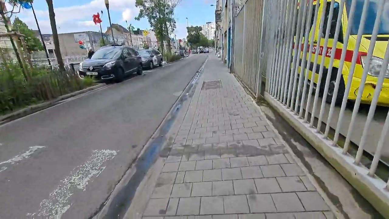 Look at Molenbeek city Streets Brussels