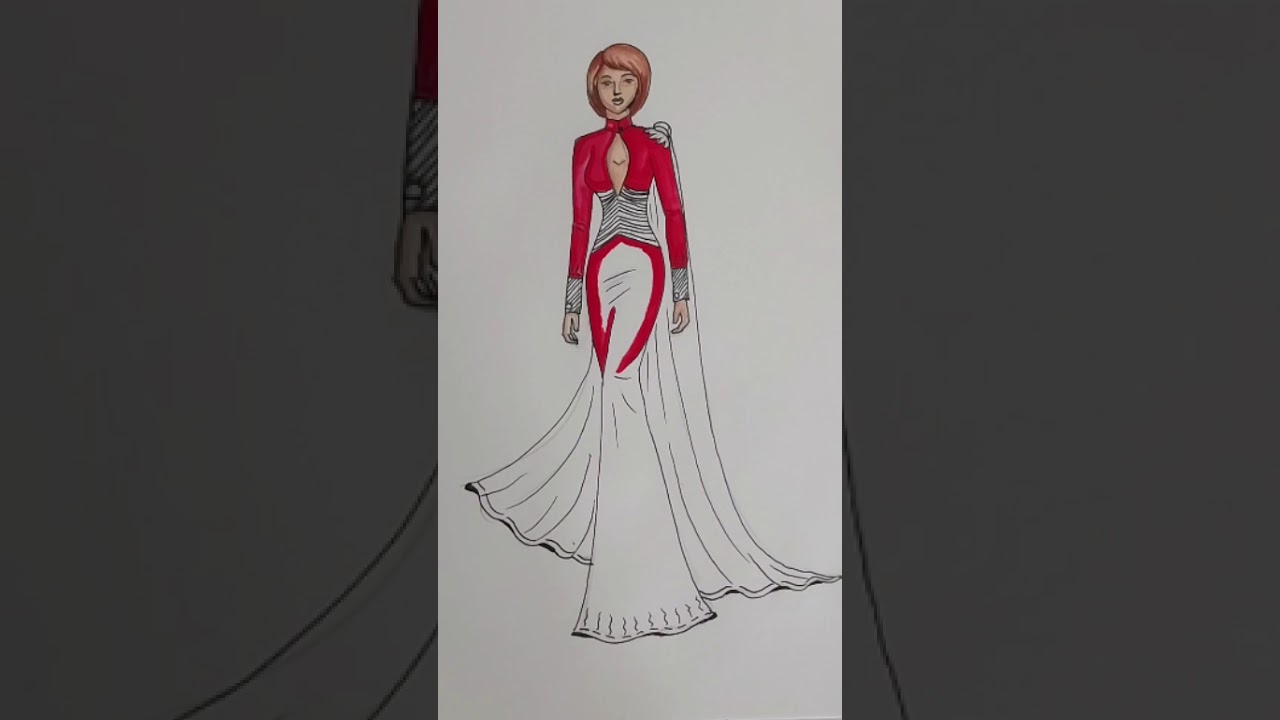 Fashion outfit colouring..costumedesign