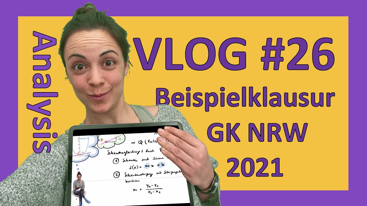 Mathe Abi Vorbereitung 2022 NRW GK 2021 | Ganze Klausur | Analysis e-Funktion | MATHE ABITUR VLOG 26