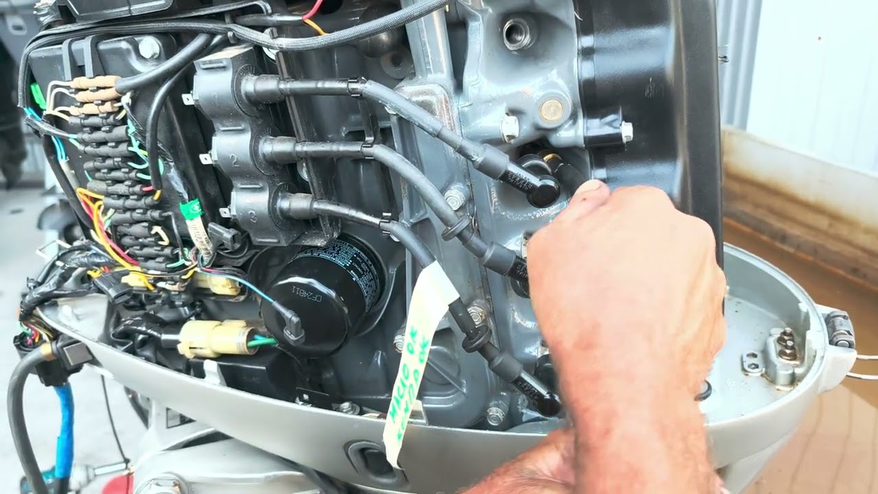 Замер компрессии Honda BF40, Seamotors, Владивосток 