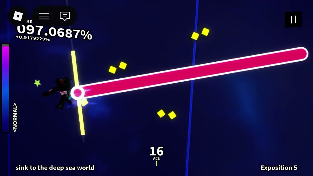 “Sink to the deep sea world” on Project Rusher