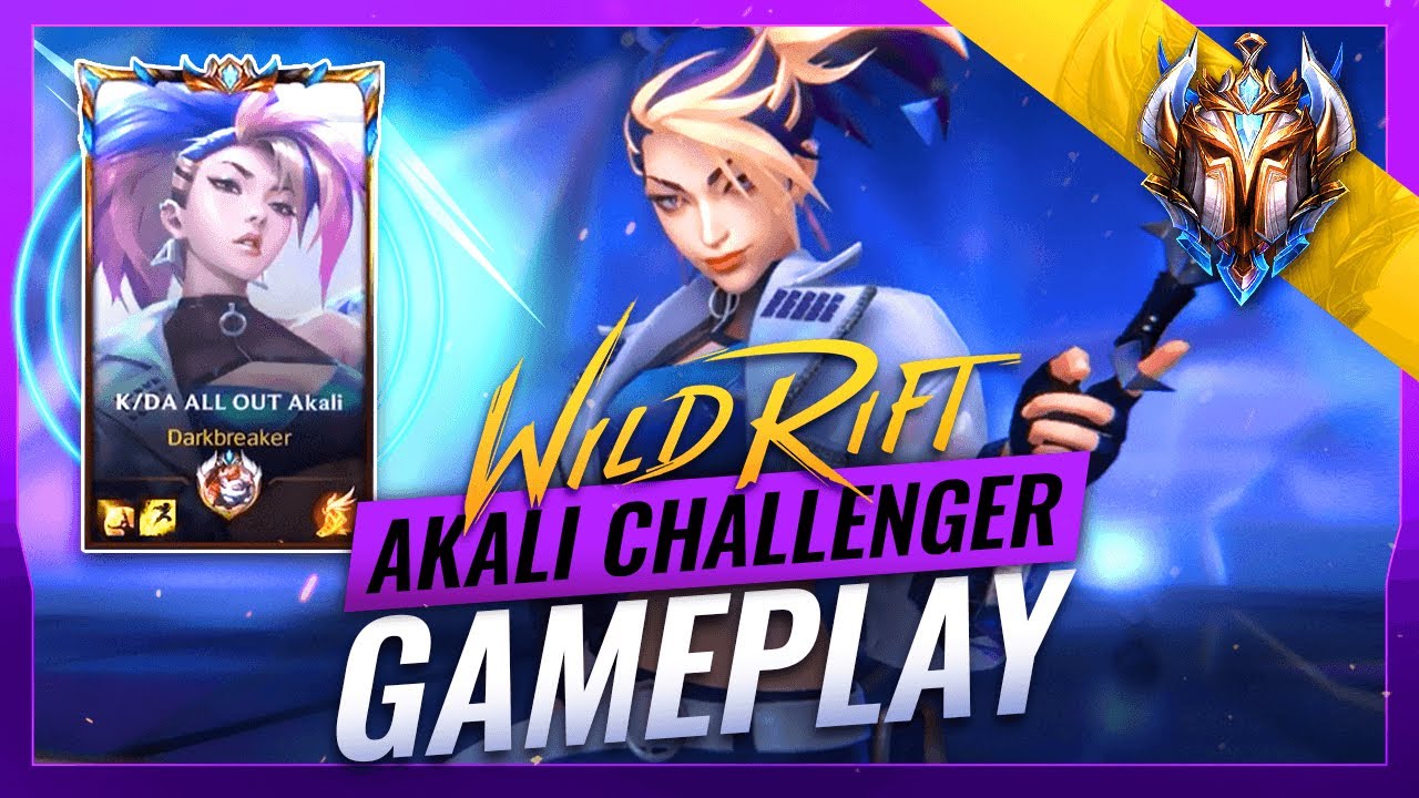 PROVIEW: Akali CHALLENGER Gameplay & Build by @Darkbreaker (Patch 2.3B Wild Rift - LoL Mobile)