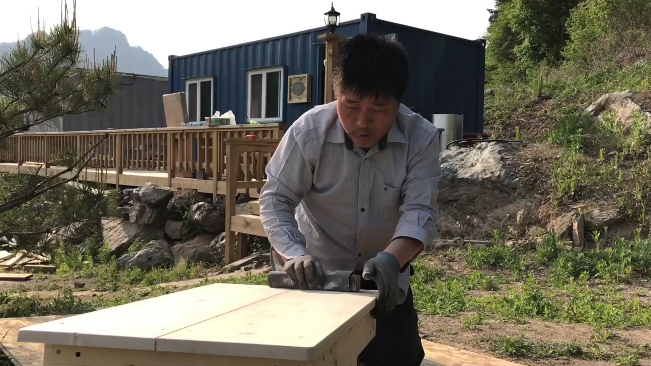 단양 솔고개 학강산 자연인 원목밥상 만들기