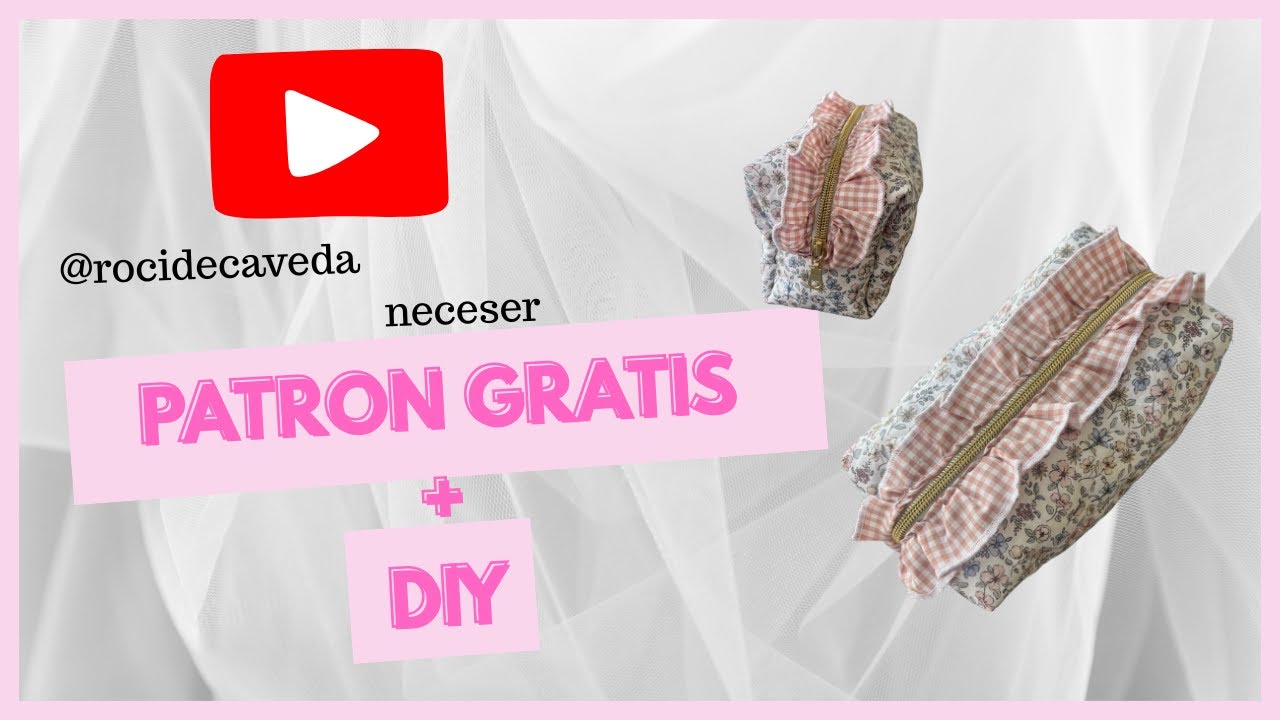 Neceser volantes DIY Patron gratis