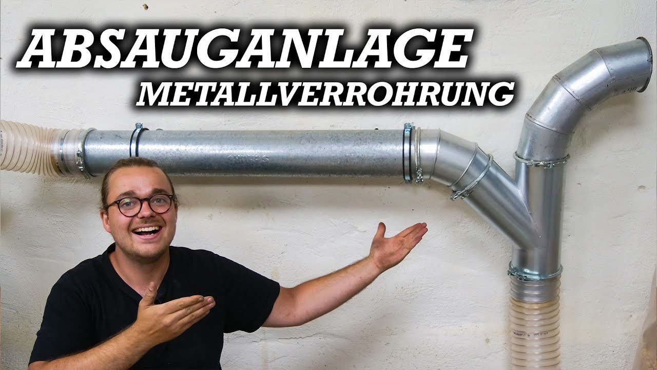 ES GEHT ENDLICH LOS! METALL ABSAUG-VERROHRUNG | WIE GEHT DAS ?!?