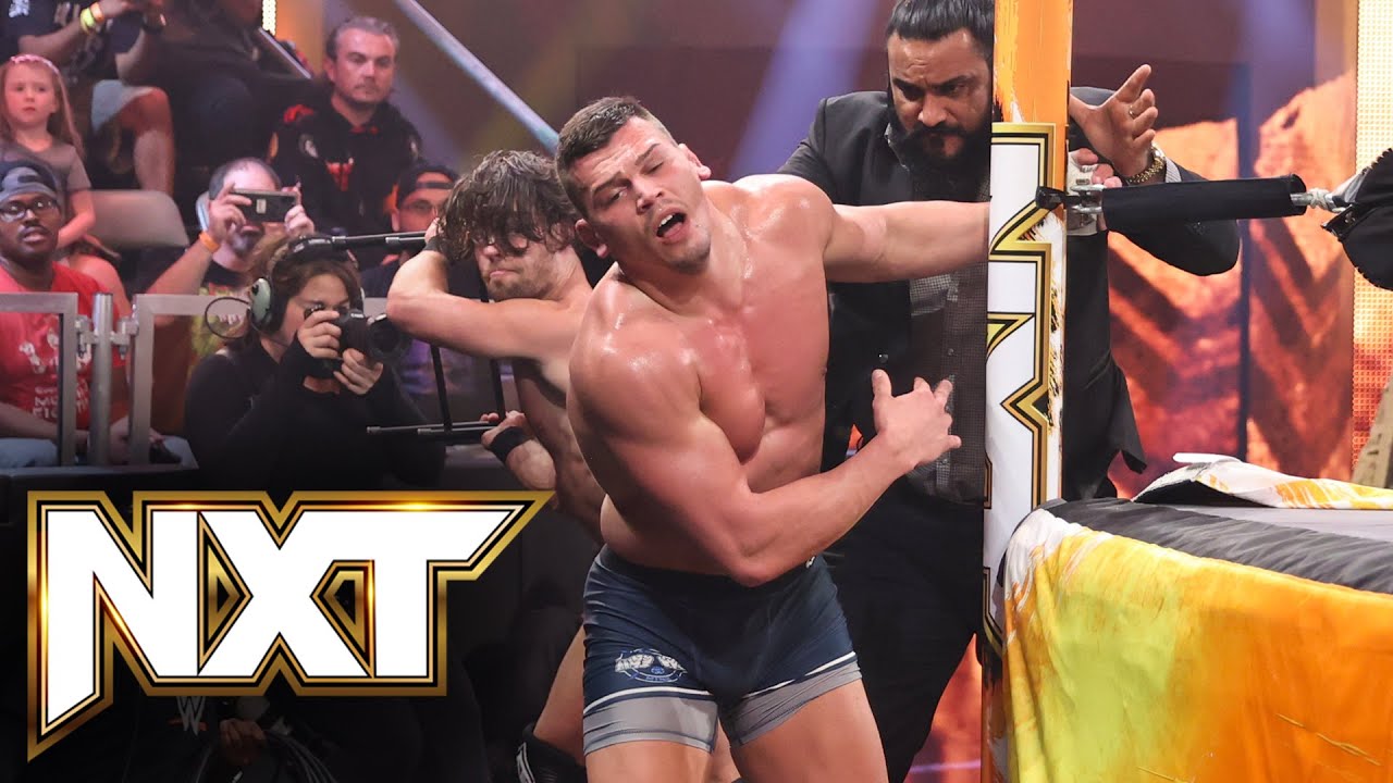 JD McDonagh strikes Sanga with steel for disqualification: WWE NXT, Nov. 29, 2022