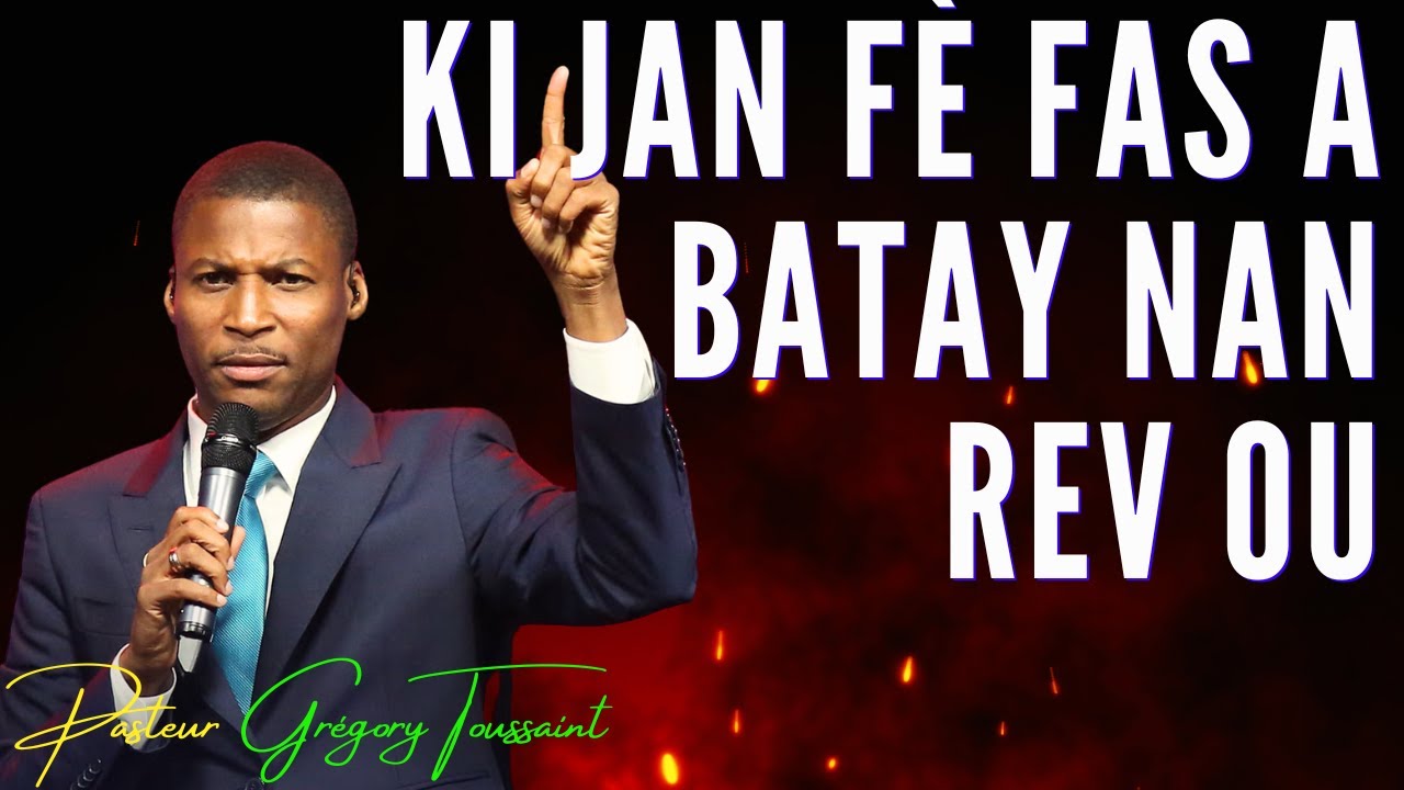 Pasteur Gr&eacute;gory Toussaint Adoration | Ki Jan F&egrave; Fas A Batay Nan Rev Ou #pasteurgregorytoussaint