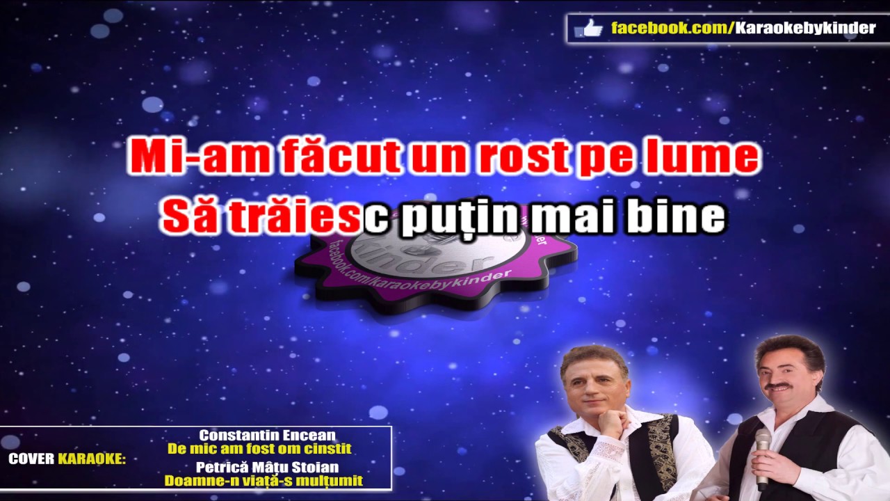 Pe nimeni n-am dușmănit / Doamne-n viață sunt liniștit (eKaraoke by kinder)