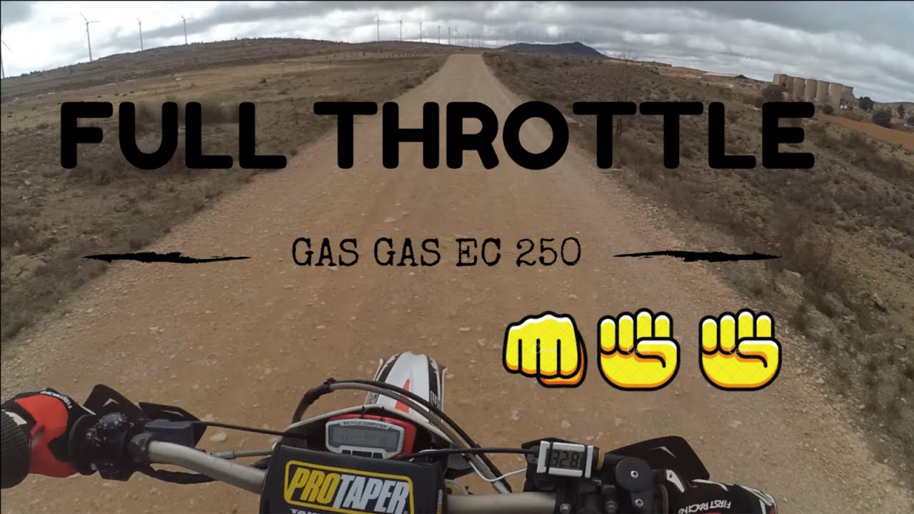 Gas Gas ec 250 Full Throttle || top speed Go pro Full HD