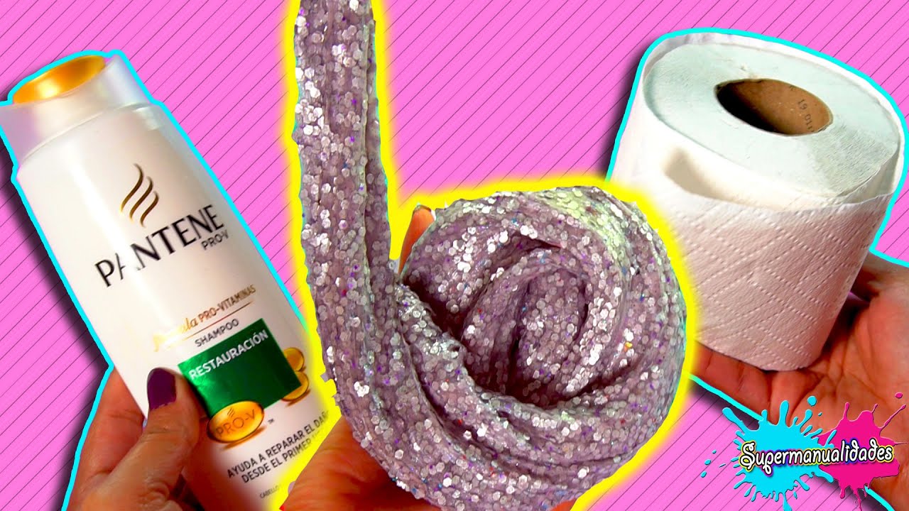 El truco para hacer Slime con Papel de ba&ntilde;o y Shampoo - Supermanualidades